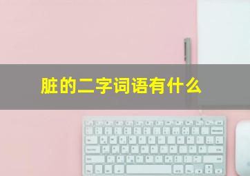 脏的二字词语有什么