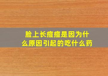 脸上长痘痘是因为什么原因引起的吃什么药