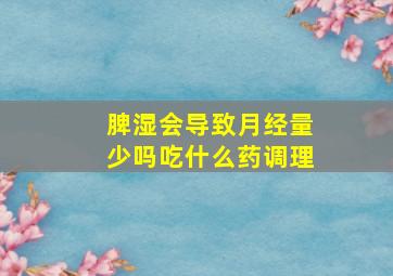 脾湿会导致月经量少吗吃什么药调理