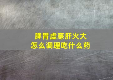 脾胃虚寒肝火大怎么调理吃什么药