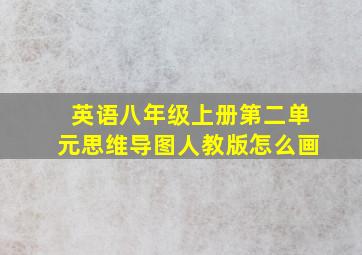 英语八年级上册第二单元思维导图人教版怎么画