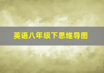 英语八年级下思维导图