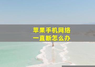 苹果手机网络一直断怎么办