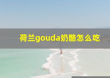 荷兰gouda奶酪怎么吃