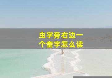 虫字旁右边一个奎字怎么读