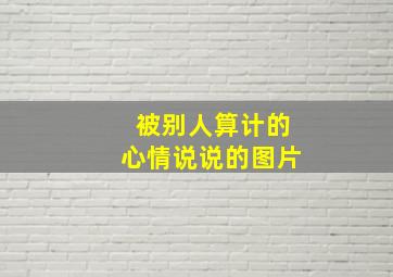 被别人算计的心情说说的图片