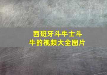 西班牙斗牛士斗牛的视频大全图片