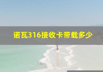 诺瓦316接收卡带载多少