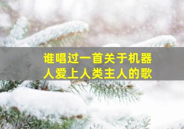 谁唱过一首关于机器人爱上人类主人的歌