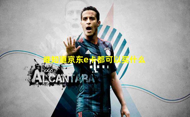 谁知道京东e卡都可以买什么
