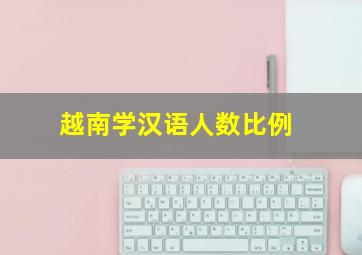 越南学汉语人数比例