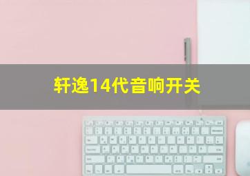 轩逸14代音响开关