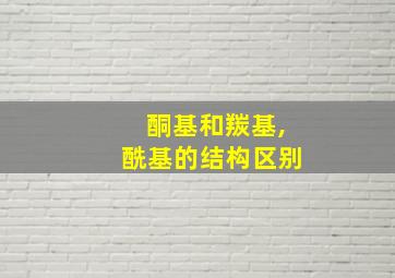 酮基和羰基,酰基的结构区别