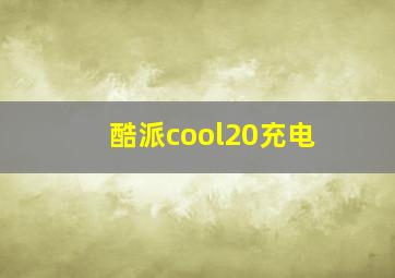 酷派cool20充电