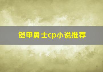 铠甲勇士cp小说推荐