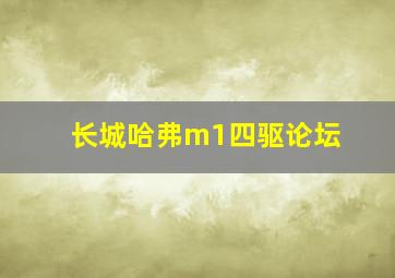 长城哈弗m1四驱论坛