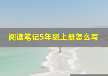 阅读笔记5年级上册怎么写