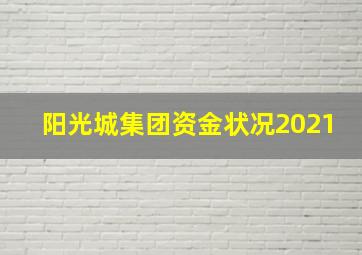 阳光城集团资金状况2021