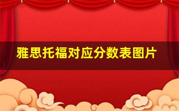 雅思托福对应分数表图片