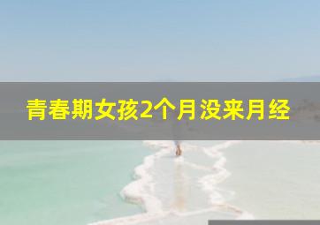 青春期女孩2个月没来月经