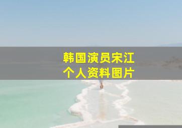 韩国演员宋江个人资料图片