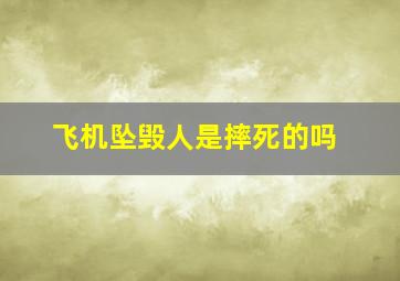 飞机坠毁人是摔死的吗