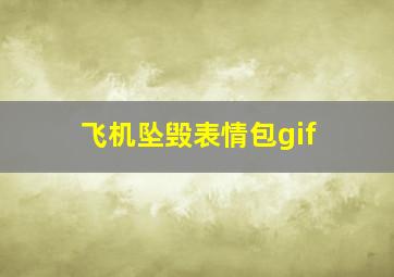 飞机坠毁表情包gif