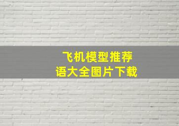 飞机模型推荐语大全图片下载