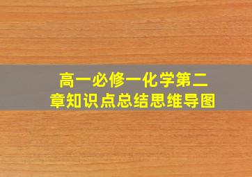 高一必修一化学第二章知识点总结思维导图