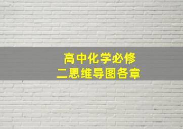 高中化学必修二思维导图各章