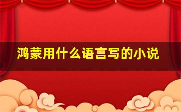 鸿蒙用什么语言写的小说