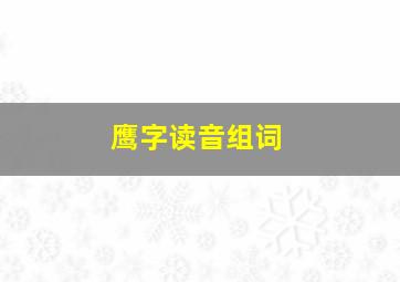 鹰字读音组词