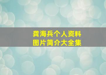 龚海兵个人资料图片简介大全集