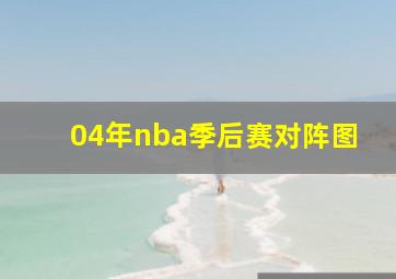 04年nba季后赛对阵图