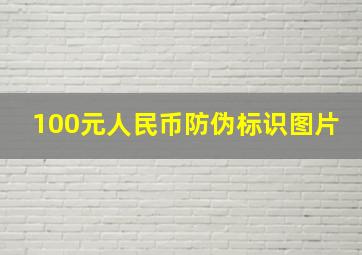 100元人民币防伪标识图片