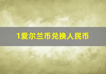 1爱尔兰币兑换人民币