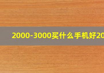 2000-3000买什么手机好2021