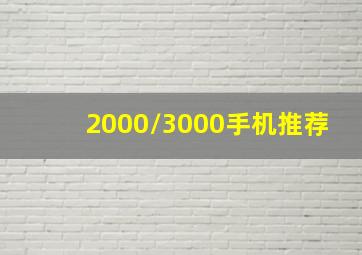 2000/3000手机推荐