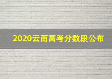 2020云南高考分数段公布