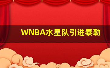 WNBA水星队引进泰勒