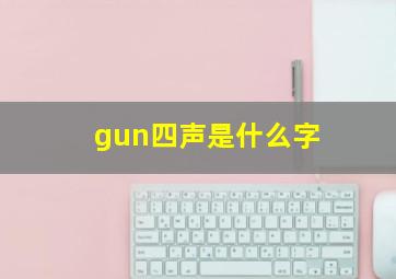 gun四声是什么字