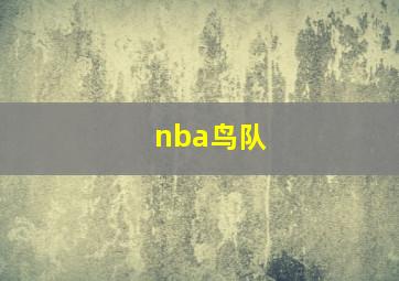 nba鸟队