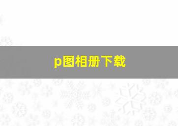 p图相册下载