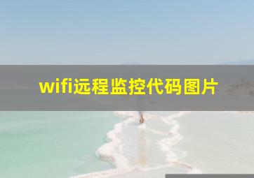 wifi远程监控代码图片