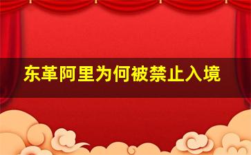 东革阿里为何被禁止入境