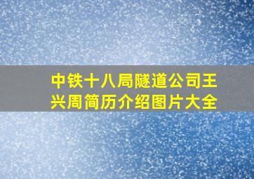 中铁十八局隧道公司王兴周简历介绍图片大全