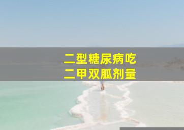 二型糖尿病吃二甲双胍剂量