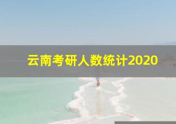 云南考研人数统计2020