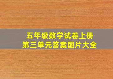 五年级数学试卷上册第三单元答案图片大全