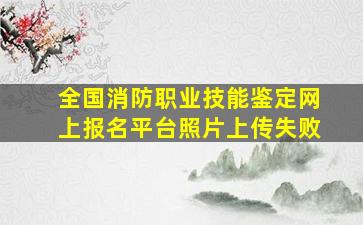 全国消防职业技能鉴定网上报名平台照片上传失败